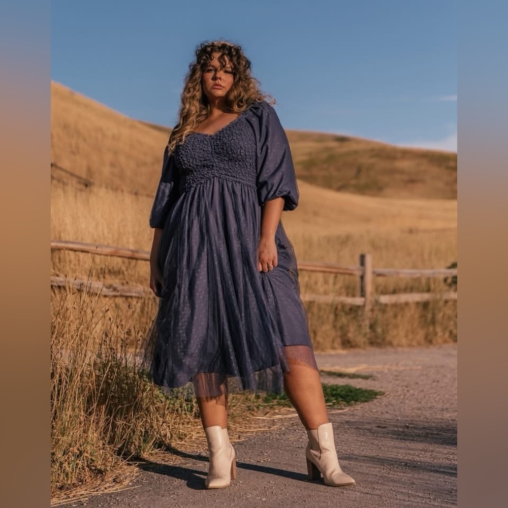 JessaKae Midnight Blue Love Spell Tulle Dress - Size 5X (30 per size chart)